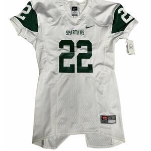 RARE Authentic Michigan State NIKE Football SAMPLE Game Jersey L. New!